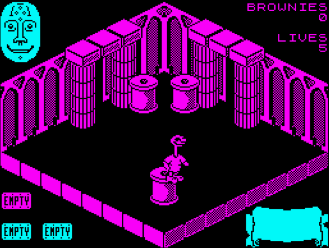 Sweevo's World - ZX Spectrum game screenshot (1985) by Gargoyle Games